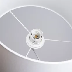 Lampe suspendue en tissu/PVC 1 ampoule 3000K - 30x30x88cm Sollux