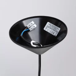 Lampe suspendue en tissu/PVC 1 ampoule 3000K - 30x30x88cm Sollux