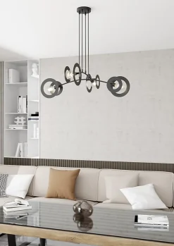 Lampe suspendue EUFORIA 4 BL, Emibig Lighting, Fabriqué en EU