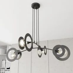 Lampe suspendue EUFORIA 4 BL, Emibig Lighting, Fabriqué en EU