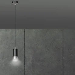 Lampe suspendue FUMIKO 1 BL/CHROME, Emibig Lighting, Fabriqué en EU