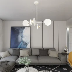 Lampe suspendue IDEA 4 WHITE, Emibig Lighting, Fabriqué en EU