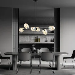 Lampe suspendue PANDORA 6 BL MIODOWY, Emibig Lighting, Fabriqué en EU