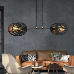 Lampe suspendue PLAYA 2 BLACK, Emibig Lighting, Fabriqué en EU