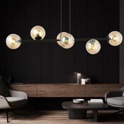 Lampe suspendue ROSSI 6 BL MIODOWY, Emibig Lighting, Fabriqué en EU