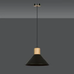 Lampe suspendue ROWEN 1 BLACK, Emibig Lighting, Fabriqué en EU