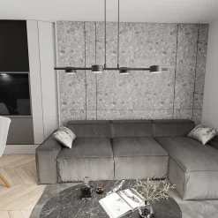 Lampe suspendue SORA 4 BL, Emibig Lighting, Fabriqué en EU