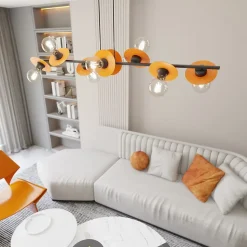 Lampe suspendue TOKEN 8 BL ORANGE , Emibig Lighting, Fabriqué en EU