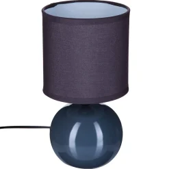 Lampe Timeo grise - céramique H25 cm - Atmosphera