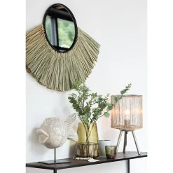 Lampe trépied en métal marron 25.5x25.5x45.5 cm