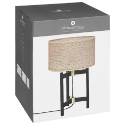 Lampe trépied noir Levon Atmosphera