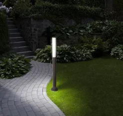 Lampes d'extérieur LED 'Flair' en métal et plastique anthracite, avec LED intégrées