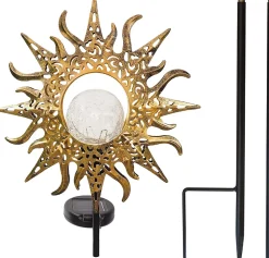 Lampes Solaires De Jardin Avec Pique, Lot De 2, Deco Jardin Exterieur Pour Terrasse