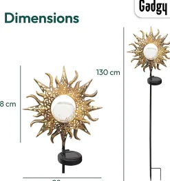 Lampes Solaires De Jardin Avec Pique, Lot De 2, Deco Jardin Exterieur Pour Terrasse