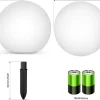 Lampes Solaires Jardin Extérieur, Boule 30cm, 1800mAh Batterie Jardin Balcon Terrasse Classe énergétique A++