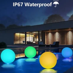 Lampes Solaires Jardin Extérieur, Boule 30cm, 1800mAh Batterie Jardin Balcon Terrasse Classe énergétique A++