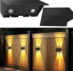 Lampes Solaires Pour Mur Extérieur - 2 Appliques Murales Solaires Blanc