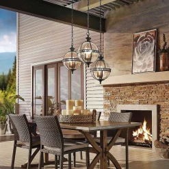 Lanterne à chaîne Halleron 3 lumières