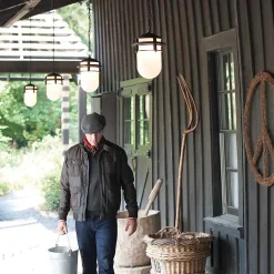 Lanterne à chaîne Reef 1 lumière - Bronze