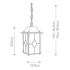 Lanterne à chaîne Wexford 1 lumière