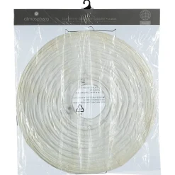 Lanterne boule - papier et métal - blanc - D45 cm - Atmosphera