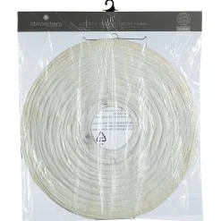 Lanterne boule - papier et métal - blanc - D45 cm - Atmosphera
