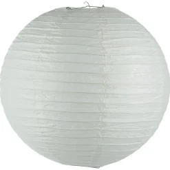 Lanterne boule - papier et métal - blanc - D45 cm - Atmosphera