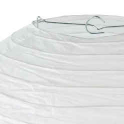 Lanterne boule - papier et métal - blanc - D35 cm - Atmosphera