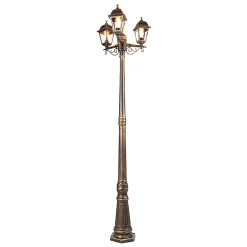 Lanterne classique or antique 3 lumières IP44 - Capital