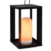 Lanterne de jardin en métal sur batterie Siroco 30 cm