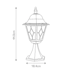 Lanterne de piédestal 1 lumière Norfolk