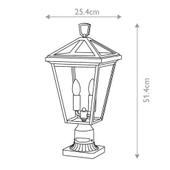 Lanterne de piédestal Alford Place 2 lumières