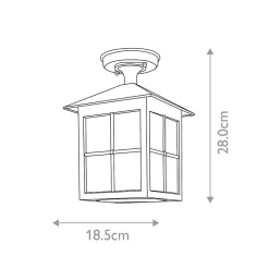 Lanterne de porche Winchester 1 lumière