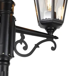Lanterne d'extérieur noire 220 cm 2 lumières IP44 - La Havane