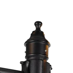 Lanterne d'extérieur noire 220 cm 2 lumières IP44 - La Havane