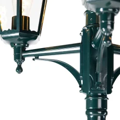 Lanterne d'extérieur rustique vert foncé 3 lumières IP44 - New Orleans