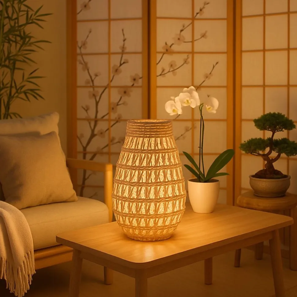 Lanterne en corde 37cm, Naora - Ornami