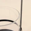 Lanterne en métal noir et verre 20x10cm