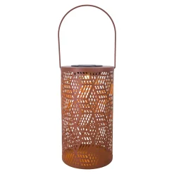 Lanterne extérieur LED à énergie solaire IP44 0.06 W blanc chaud H.25 x l.14cm rouge