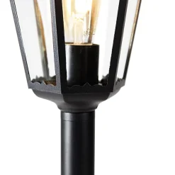 Lanterne extérieure intelligente noire 120 cm avec WiFi ST64 - New Orleans