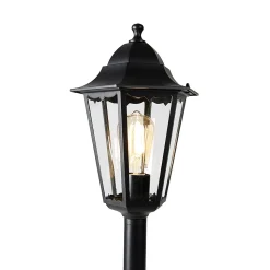 Lanterne extérieure intelligente noire 120 cm avec WiFi ST64 - New Orleans