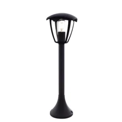 Lanterne Extérieure Noire mate 60cm pour Ampoule E27 - SILAMP