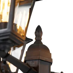 Lanterne intelligente noire 3 lumières IP44 avec Wifi ST64 - Capital