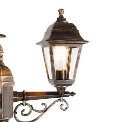 Lanterne intelligente or antique 3 lumières IP44 incl. Wifi ST64 - Capital