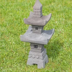 Lanterne japonaise en pierre de lave 70cm