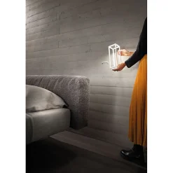 Lanterne Maison LED Blanche 2,2w avec batterie IP54 Zafferano