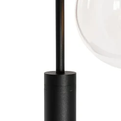 Lanterne moderne noire avec verre clair 200 cm IP44 - Sfera