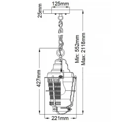 Lanterne murale Chance Harbor 1 lumière