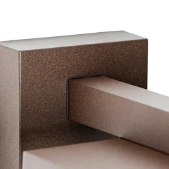 Lanterne murale d'extérieur brun rouille avec détecteur de mouvement IP44 - Charlois