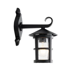 Lanterne murale d'extérieur classique noire IP44 - Herb